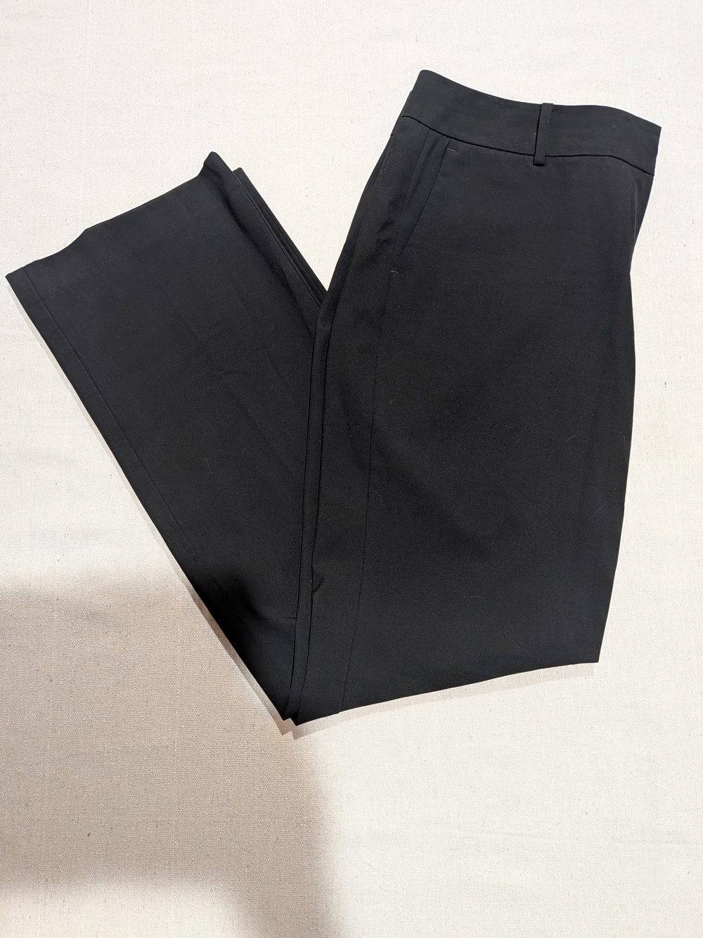 Black Straight Leg Dress Pants Work Career Office Trousers - Picture 3 of 10